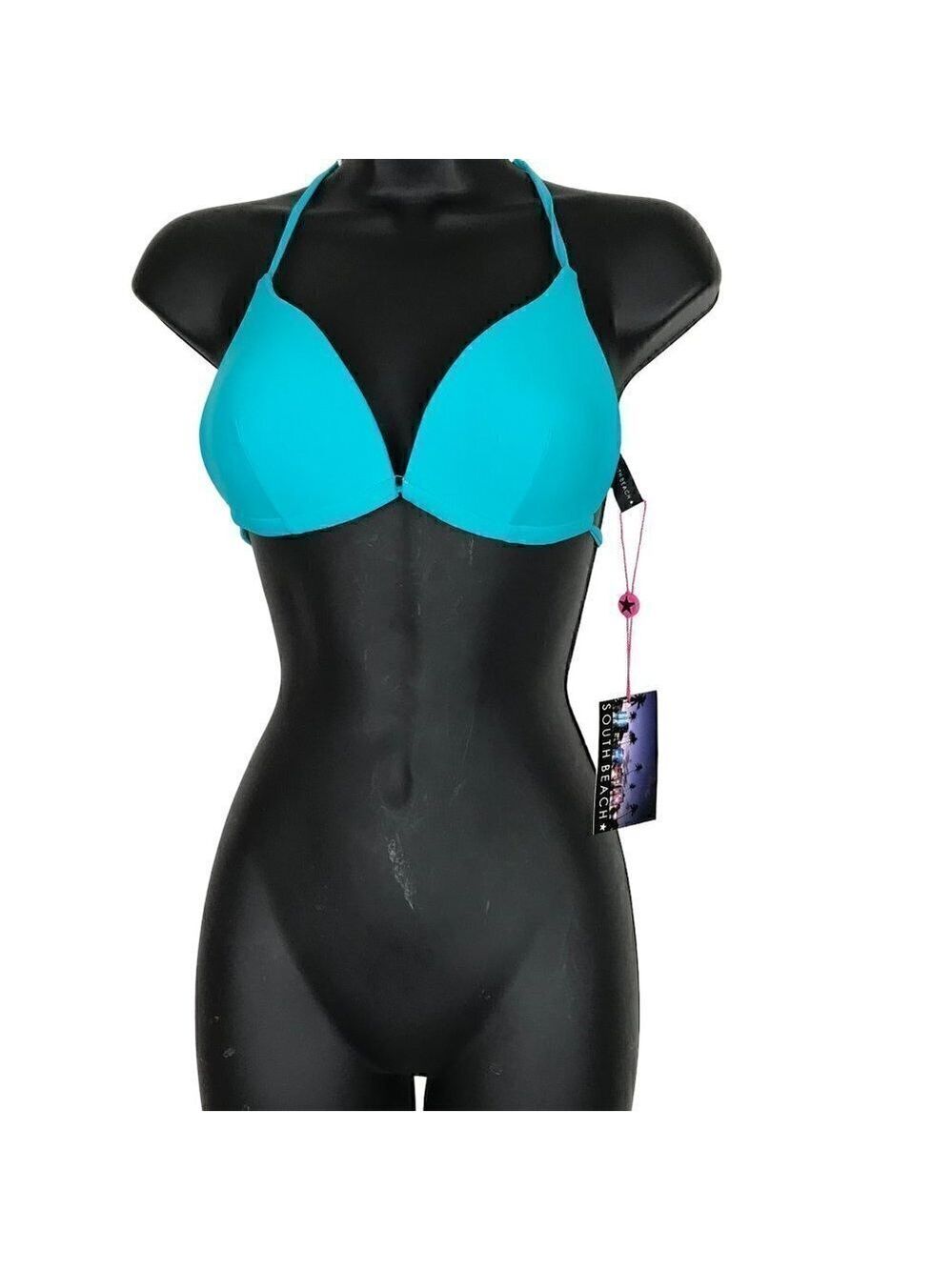Nwt Southbeach  Bikini Top In Vibrant Blue Size S